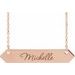 Engravable Geometric Necklace