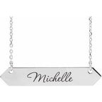 Engravable Geometric Necklace