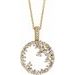 Scattered Circle Necklace or Pendant