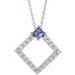 Accented Geometric Necklace or Pendant