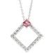 Accented Geometric Necklace or Pendant