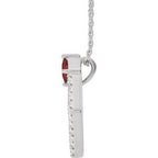Accented Geometric Necklace or Pendant