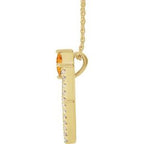 Accented Geometric Necklace or Pendant