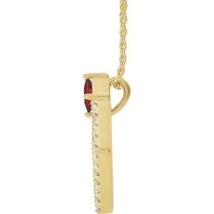 Accented Geometric Necklace or Pendant