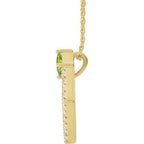 Accented Geometric Necklace or Pendant