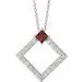 Accented Geometric Necklace or Pendant