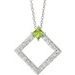 Accented Geometric Necklace or Pendant