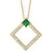 Accented Geometric Necklace or Pendant