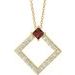 Accented Geometric Necklace or Pendant