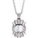 Halo-Style Necklace or Pendant
