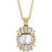 Halo-Style Necklace or Pendant