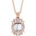 Halo-Style Necklace or Pendant