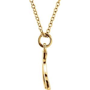 Tiny Posh® Wishbone Necklace