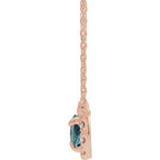 French-Set Halo-Style Necklace or Center