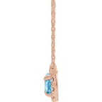 French-Set Halo-Style Necklace or Center