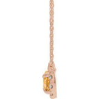 French-Set Halo-Style Necklace or Center