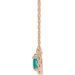 French-Set Halo-Style Necklace or Center