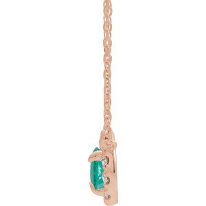 French-Set Halo-Style Necklace or Center