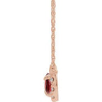 French-Set Halo-Style Necklace or Center