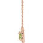 French-Set Halo-Style Necklace or Center