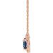 French-Set Halo-Style Necklace or Center