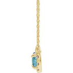 French-Set Halo-Style Necklace or Center