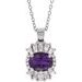 Halo-Style Necklace or Pendant