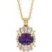 Halo-Style Necklace or Pendant