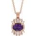 Halo-Style Necklace or Pendant