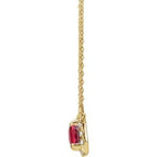 French-Set Halo-Style Necklace or Center