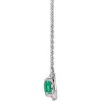 French-Set Halo-Style Necklace or Center