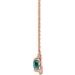 French-Set Halo-Style Necklace or Center