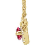 French-Set Halo-Style Necklace or Center