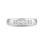 Two Channel Set 5 Stone Diamond Ring image 0