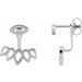 Geometric Stud Earrings & Ear Jackets