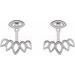 Geometric Stud Earrings & Ear Jackets