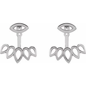 Geometric Stud Earrings & Ear Jackets