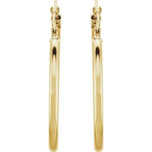 Tube Hoop Earrings