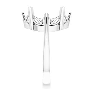 Solitaire Scroll Setting® Ring