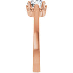 Solitaire Scroll Setting® Ring