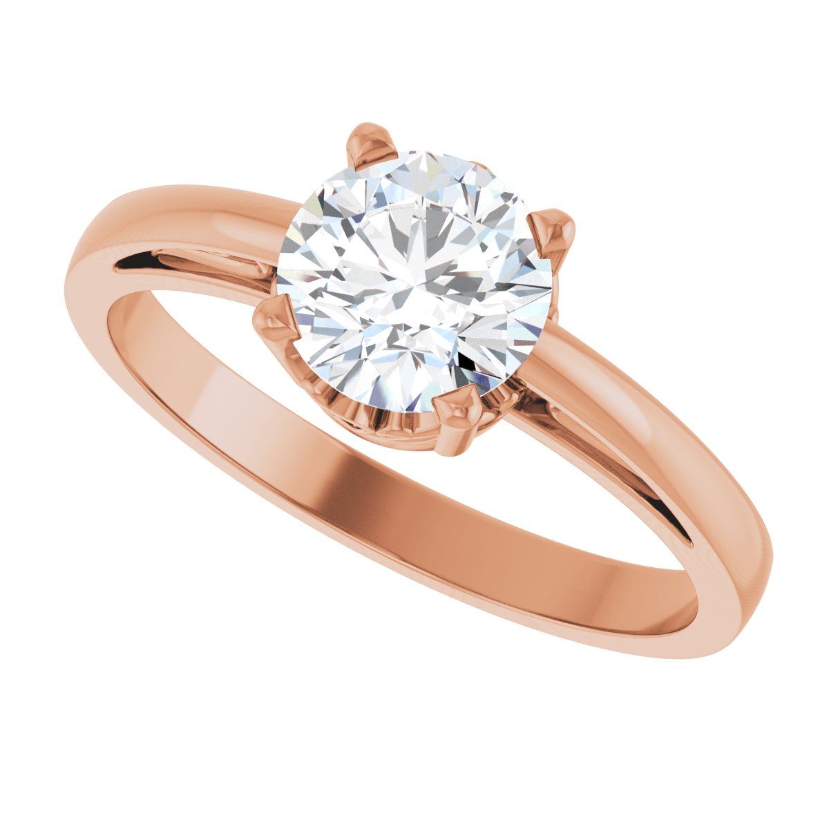 Solitaire Scroll Setting® Ring