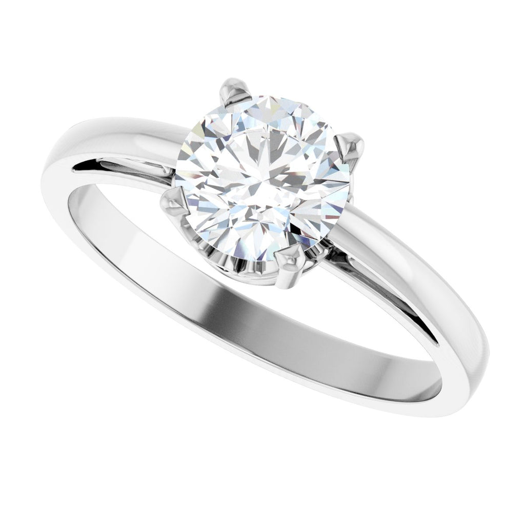 Solitaire Scroll Setting® Ring