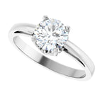 Solitaire Scroll Setting® Ring