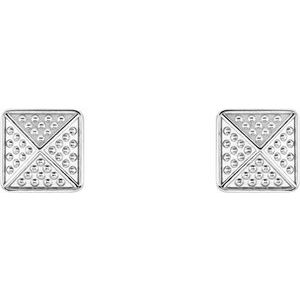 Granulated Pyramid Stud Earrings