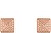 Granulated Pyramid Stud Earrings