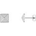 Granulated Pyramid Stud Earrings