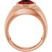 Accented Bezel-Set Ring