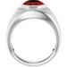 Accented Bezel-Set Ring