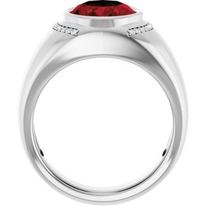 Accented Bezel-Set Ring
