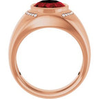 Accented Bezel-Set Ring